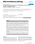 Cover page: Incorporating indel information into phylogeny estimation for rapidly emerging pathogens