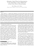 Cover page of Alternative Control Trajectory Representation for the Approximate Convex Optimization of Non-Convex Discrete Energy Systems