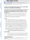 Cover page: Living donor postnephrectomy kidney function and recipient graft loss: A dose-response relationship.