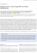 Cover page: Mapping 22q11.2 Gene Dosage Effects on Brain Morphometry