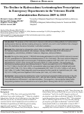 Cover page: The Decline in Hydrocodone/Acetaminophen Prescriptions in Emergency Departments in the Veterans Health Administration Between 2009 to 2015