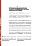 Cover page: A Mouse Model Suggests Two Mechanisms for Thyroid Alterations in Infantile Cystinosis: Decreased Thyroglobulin Synthesis Due to Endoplasmic Reticulum Stress/Unfolded Protein Response and Impaired Lysosomal Processing