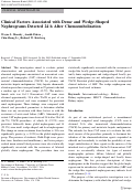 Cover page: Clinical Factors Associated with Dense and Wedge-Shaped Nephrograms Detected 24 h After Chemoembolization