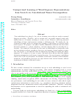 Cover page: Unsupervised Learning of Word-Sequence Representations from Scratch via Convolutional Tensor Decomposition