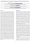 Cover page: A Multi-Modal Study of Cognitive Processing under Negative Emotional Arousal