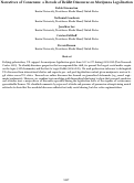 Cover page: Narratives of Consensus: a Decade of Reddit Discourse on Marijuana Legalization