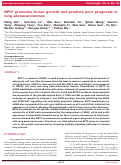 Cover page: BPTF promotes tumor growth and predicts poor prognosis in lung adenocarcinomas