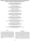 Cover page: Planning, Evaluation, and Cognition: Exploring the Structure and Mechanisms of Expert Performance in a Representative Dynamic Task