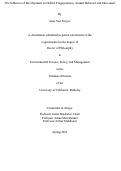 Cover page: The Influence of Development on Habitat Fragmentation, Animal Behavior and Movement