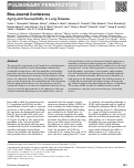 Cover page: Blue Journal Conference. Aging and Susceptibility to Lung Disease