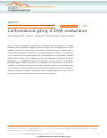 Cover page: Conformational gating of DNA conductance