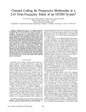 Cover page: Channel coding for progressive multimedia in a 2-D time-frequency block of an OFDM system