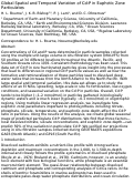 Cover page: Global Spatial and Temporal Variation of Cd:P in Euphotic Zone Particulates