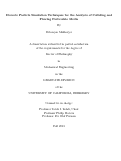 Cover page: Discrete Particle Simulation Techniques for the Analysis of Colliding and Flowing Particulate Media