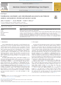 Cover page: Combination nivolumab- and cabiralizumab-associated acute bilateral anterior and posterior scleritis and anterior uveitis