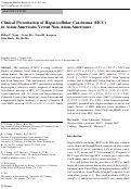 Cover page: Clinical Presentation of Hepatocellular Carcinoma (HCC) in Asian-Americans Versus Non-Asian-Americans