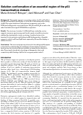 Cover page: Solution conformation of an essential region of the p53 transactivation domain