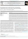 Cover page: How adolescents learn to build social bonds: A developmental computational account of social explore-exploit decision-making.