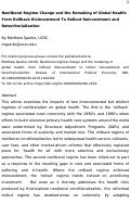 Cover page: Neoliberal regime change and the remaking of global health: from rollback disinvestment to rollout reinvestment and reterritorialization