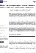 Cover page: Impact of Harvest on Switchgrass Leaf Microbial Communities
