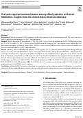 Cover page: Oral anticoagulant underutilization among elderly patients with atrial fibrillation: insights from the United States Medicare database