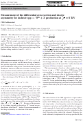 Cover page: Measurement of the differential cross section and charge asymmetry for inclusive pp→W±+X production at s=8 TeV