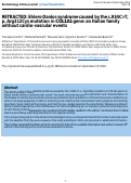 Cover page: RETRACTED: Ehlers-Danlos syndrome caused by the c.934C&gt;T, p. Arg312Cys mutation in COL1A1 gene: an Italian family without cardiovascular events