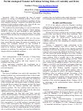 Cover page: Partial Analogical Transfer in Problem Solving: Roles of Centrality and Order