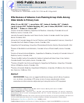 Cover page: Effectiveness of Advance Care Planning Group Visits Among Older Adults in Primary Care