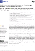 Cover page: EMP2 Serves as a Functional Biomarker for Chemotherapy-Resistant Triple-Negative Breast Cancer