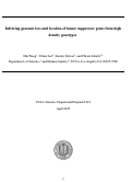 Cover page: Inferring genomic loss and location of tumor suppressor genes from high density genotypes