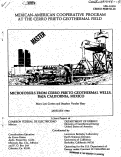 Cover page: MICROFOSSILS FROM CERRO PRIETO GEOTHERMAL WELLS, BAJA CALIFORNIA, MEXICO