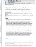 Cover page: Differential effects of stress-induced cortisol responses on recollection and familiarity-based recognition memory