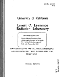 Cover page: SINGULARITIES OF PARTIAL-WAVE AMPLITUDES ARISING FROM THE THIRD DOUBLE-SPECTRAL FUNCTION