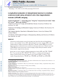 Cover page: Longitudinal evaluation of demyelinated lesions in a multiple sclerosis model using ultrashort echo time magnetization transfer (UTE-MT) imaging