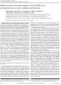 Cover page: Reduced exercise-associated response of the GH-IGF-I axis and catecholamines in obese children and adolescents