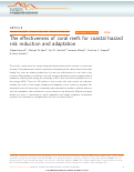 Cover page: The effectiveness of coral reefs for coastal hazard risk reduction and adaptation.