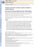 Cover page: Prevalence and clinical correlates of explosive outbursts in Tourette Syndrome