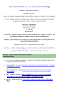 Cover page of Agent-based Models of Land Use / Land Cover Change