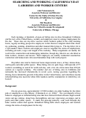Cover page: Searching and Working: California’s Day Laborers and Worker Centers