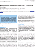 Cover page: Nasolabial flap – alternative uses for a classic but versatile technique