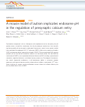 Cover page: A mouse model of autism implicates endosome pH in the regulation of presynaptic calcium entry