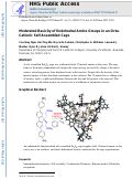 Cover page: Moderated Basicity of Endohedral Amine Groups in an Octa‐Cationic Self‐Assembled Cage