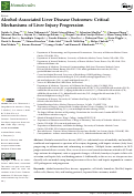 Cover page: Alcohol-Associated Liver Disease Outcomes: Critical Mechanisms of Liver Injury Progression