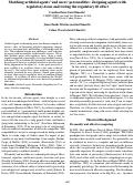 Cover page: &nbsp; Matching artificial agents’ and users’ personalities: designing agents with regulatory-focus and testing the regulatory fit effect