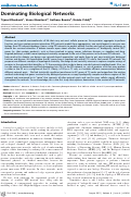 Cover page: Dominating Biological Networks