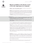 Cover page: Natural variability in the disease course of SSc-ILD: implications for treatment.