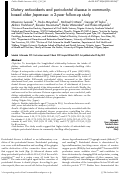 Cover page: Dietary antioxidants and periodontal disease in community-based older Japanese: a 2-year follow-up study