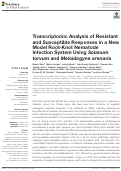 Cover page: Transcriptomic Analysis of Resistant and Susceptible Responses in a New Model Root-Knot Nematode Infection System Using Solanum torvum and Meloidogyne arenaria