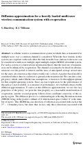 Cover page: Diffusion approximation for a heavily loaded multi-user wireless communication system with cooperation